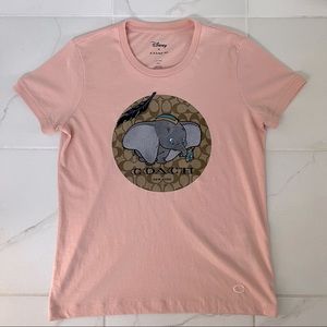 Coach x Disney Dumbo T-Shirt Pink RARE